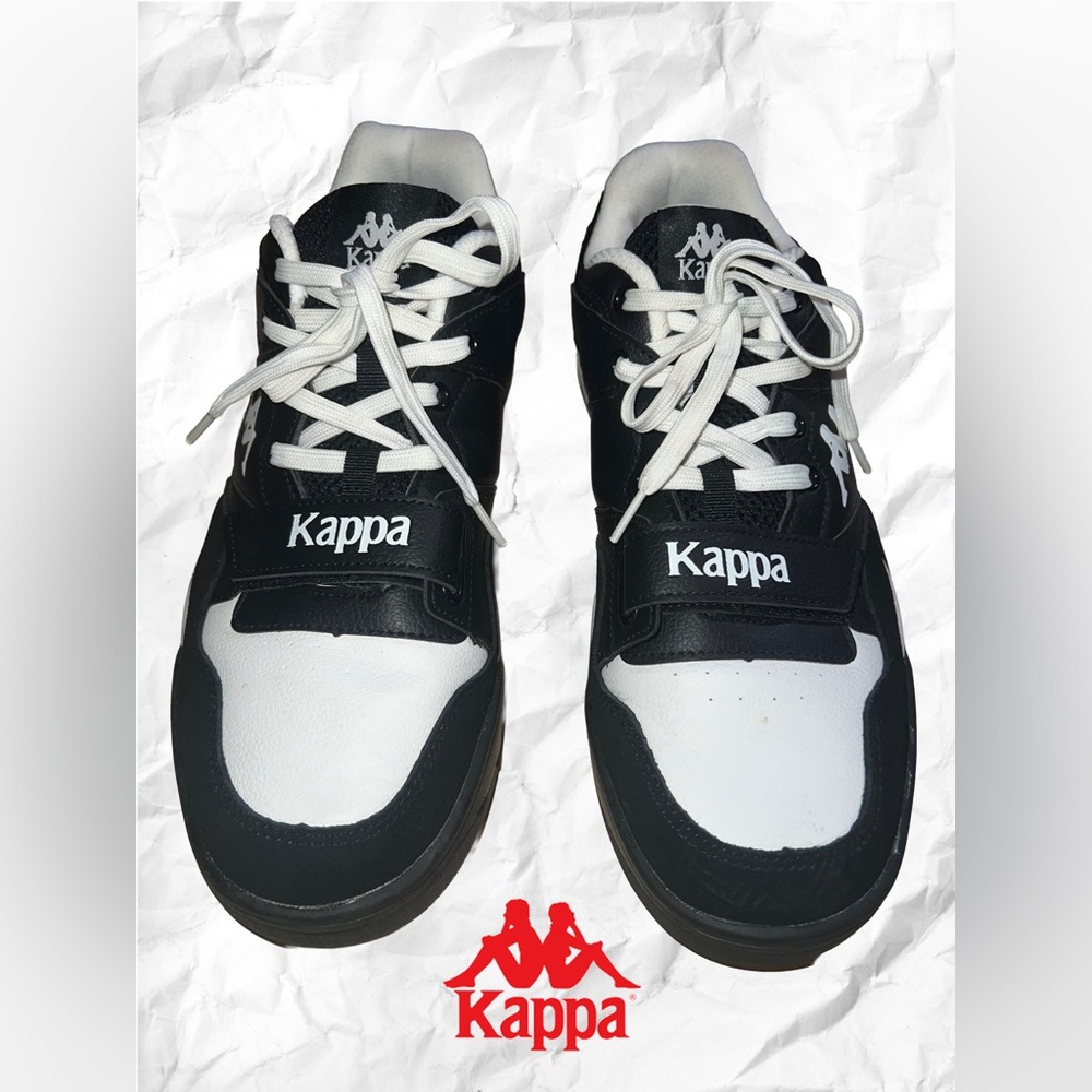 Kappa Authentic Atlanta 2 Black and White Retro Sneakers